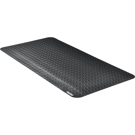 Global Industrial Antifatigue Mat, 4 in L x 2 in W, 15/16 Thickness, Black 800350BK